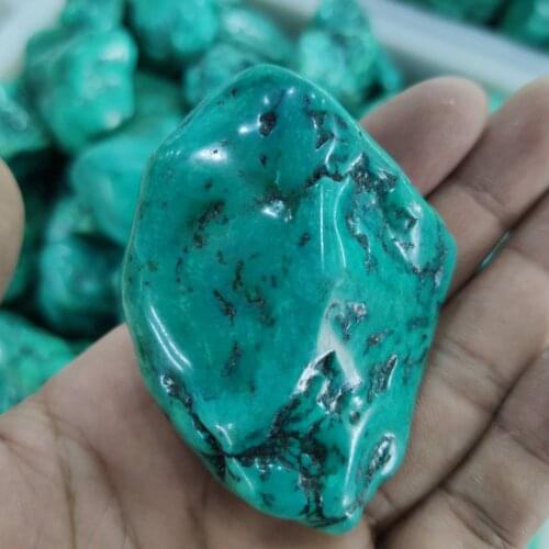 130-160g Natural crystal turquoise raw stone energy healing crystal specimens
