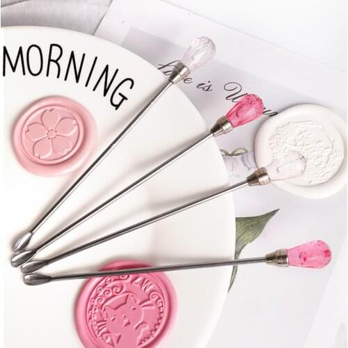 Fire Lacquer Mixing Rod Melting Wax Spoon Metal Lacquer Spoon Envelope Sealing Retro Seal Making Auxiliary Tool