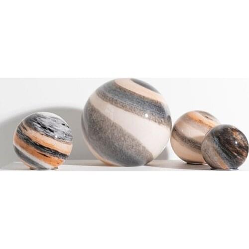 Home Furnishing Decoration Sun Eighty Nine Planets Series Blue Brown Glass Ball Living Room Office Entrance Decoration Ornaments