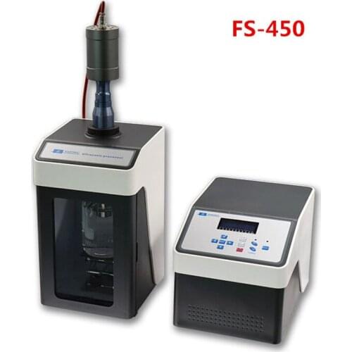 450 W Ultrasonic Homogenizer Sonicator Processor Ultrasonicator Cell Disruptor Mixer CE ISO 20KHZ 10ml-350ml FS-450N