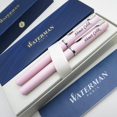 Waterman Allure Pastel Pink Fountain Pen + Roller Pen Set | İsme Special Pen | Gift Pen