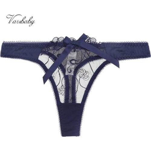 Varsbaby womens sexy floral lace underwear beautiful thongs
