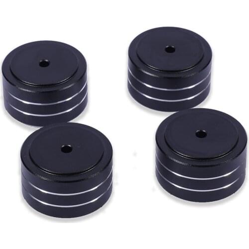4pcs Aluminium Speaker Spike Pad Amplifier Shock Absorption Isolation Stand Feet Base Pad 40x20mm