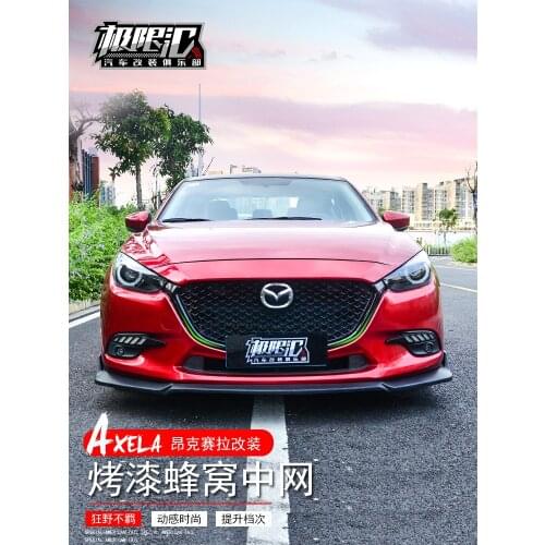 For Mazda 3 Axela 2017-2019 Car Accessories High Quality ABS Painted Car Front Grill, Water tank Cover Front Grill Grill