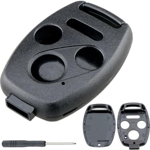 1 Piece Portable 3+1 Buttons Durable Car Remote Key Shell Case Replacement with Screwdriver fit for Honda Accord Civic Ex
