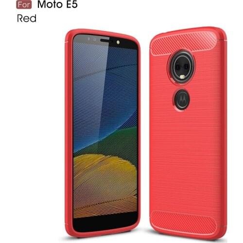 Mobilephone Covers for MOTO E5 Carbon Fiber cases for MOTO E5 Plus Case soft TPU case for MOTO E5 Play DHL Free shipping 50pcs