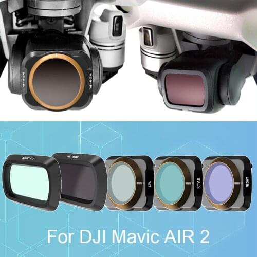For Mavic air2 Camera Filter UV CPL Neutral Density Lens Filters Set For DJI Mavic Air 2 Gimbal Accessories ND 8 16 32 64 Filter