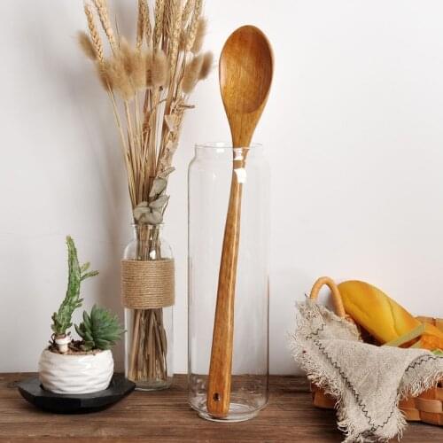 16.5 inch Giant Wood Spoon Long Handled Wooden Spoon For Cooking And Stirring Kitchen Utensil Drop Ship