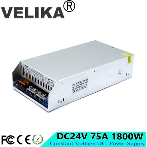 Single Output DC24V PFC Switching Power Supply 75A 1800W Driver Transformer 110V 220V AC To DC 24V SMPS Module for LED CNC Print