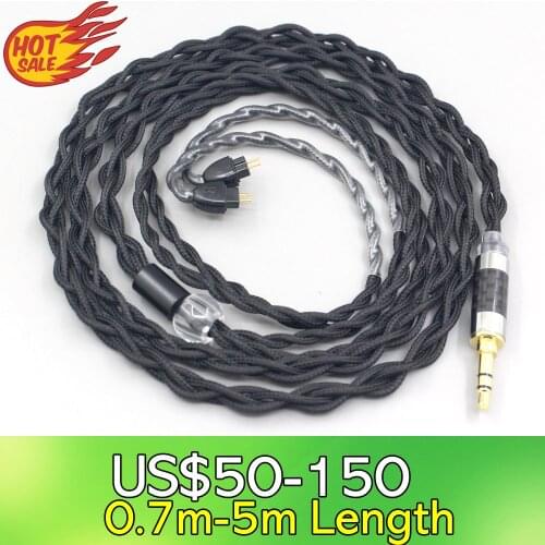 LN007686 Pure 99% Silver Inside Headphone Nylon Cable For HiFiMan RE2000 Topology Diaphragm Dynamic Driver
