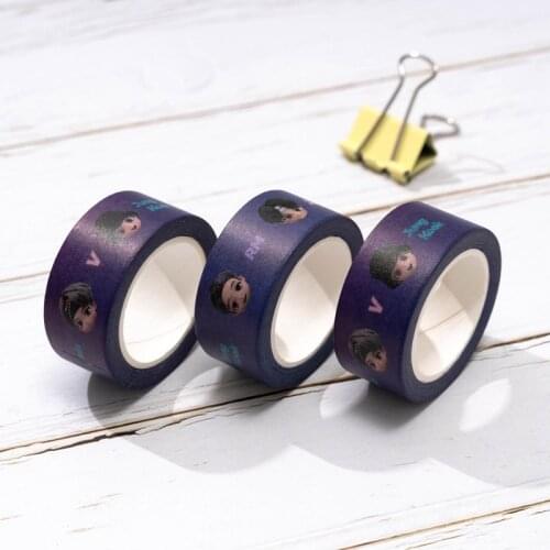 Cartoon Hand Book Sticker TinyTAN Peripheral Hand Book Tape Paper Books Notebook Decorative Tape Paper