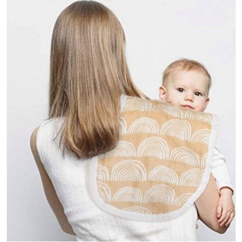 Kangobaby 100% Cotton Muslin Feeding Towel Burp Protection Vomit Milk Pad Baby Multi-Use Bib