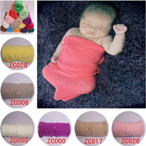 New Arrival Mohair baby photography props Baby Photo props Accessories Newborn Photography Wraps Handmade Flower Headband