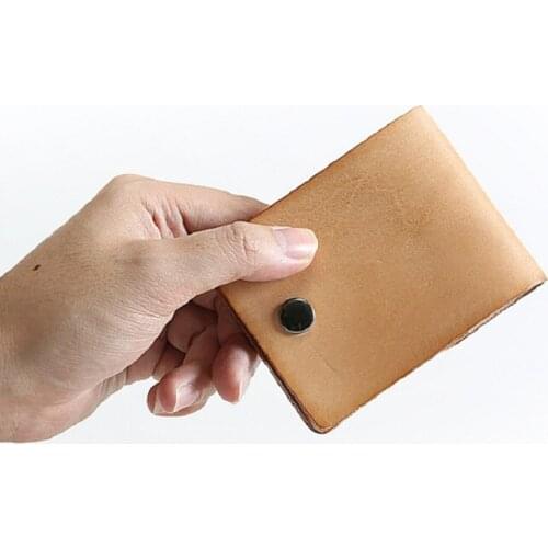 Original Simple Leather Credit Card Holder Thin Card Wallets Men Cards Pack Cash Pocket Slim Portable Durable New