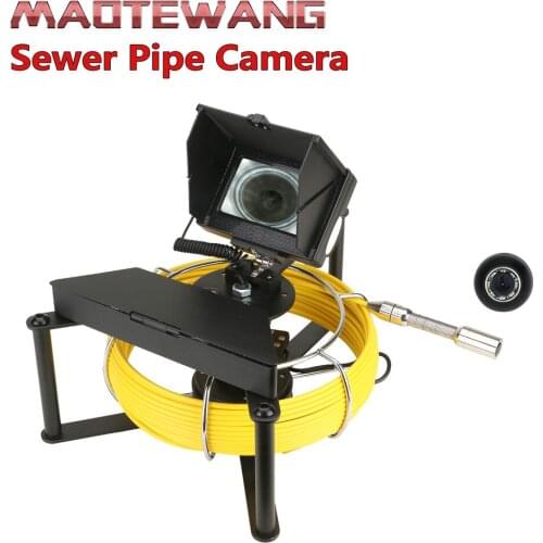 MAOTEWANG 4.3inch IPS color monitor Sewer Pipe Inspection Camera with Sewer Drain Industrial Endoscope IP68 5600MHA Battery