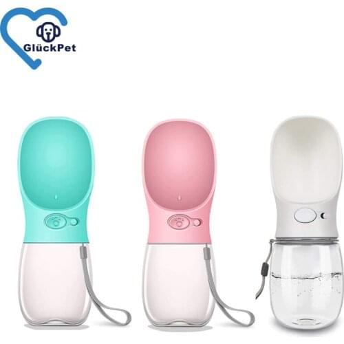 Dog Water Bottle for Walking 12-19OZ Portable Pet Water Bottles for Puppy Small Medium Large Dogs Water Dispenser