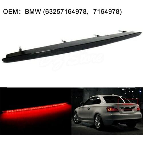 Black Smoked LED Rear Boot Third Brake Stop Light For 2007-2013 BMW 1 Series E82 E88 M Coupe OEM 63257164978