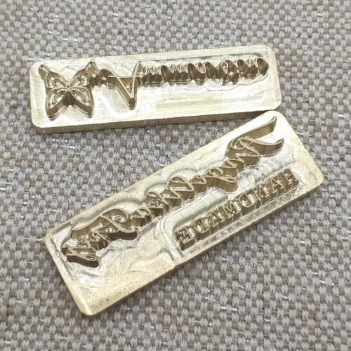 Custom Logo Embossing Leather Hot Stamping Foil Copper Mold For Leather Stamps Letters Set Of Steel Impact Stamps