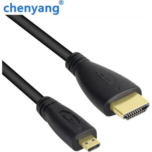 High speed 5F 1MT 1.8M 3M 5M V1.4 Male to Male HDMI to Micro HDMI Cable 1080p 1440p for HDTV PS3 XBOX 3D LCD