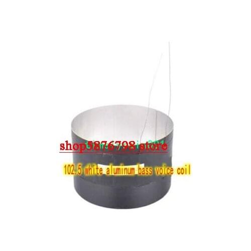 1pcs 102.5mm 8ohm 8Ω Round wire speaker bass voice coil ASV White aluminum