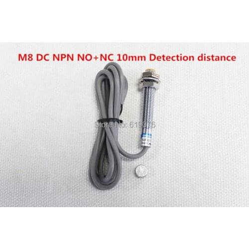 1Pcs M8 DC NPN NO 10mm Detection distance hall effect magnetic sensor NJK-5001C