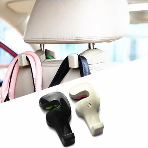 2pcs Car Shopping Bag Holder Seat Hook Hanger For Subaru XV Forester Outback Legacy Impreza XV BRZ Tribeca