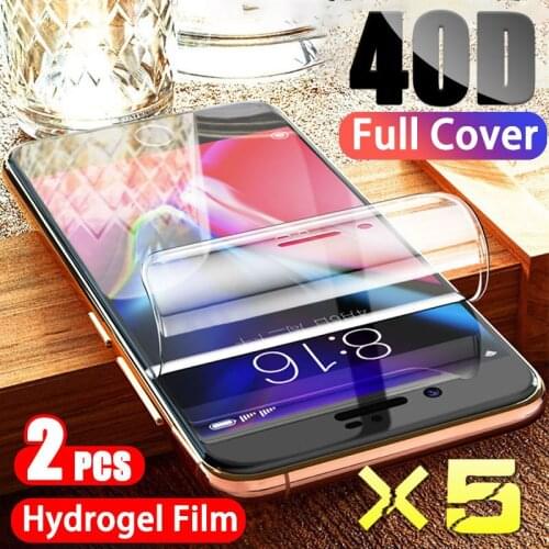 5Pcs Hydrogel Film Screen Protector For iPhone 7 8 Plus 6 6s SE 2 Soft Protective Film On iPhone X/XR/11XS Pro Max Hydrogel Film