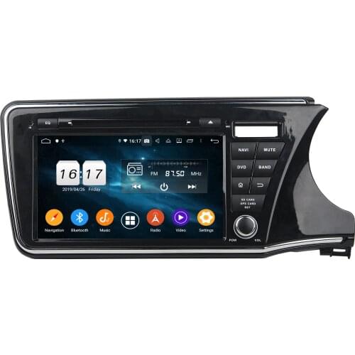 9" 1 Din Android 9.0 PX6 Car Radio For Honda CITY 2015-2018 RHD Car Multimedia Player 6 Core Audio 4+64G Stereo DVD Player DSP