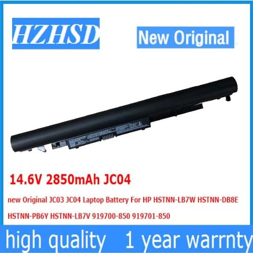 14.6V 41.6wh 2850mAh JC04 new Original JC03 JC04 Laptop Battery For HP HSTNN-LB7W HSTNN-DB8E HSTNN-PB6Y HSTNN-LB7V 919700-850
