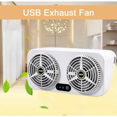 Car Ventilation Fan Car Home Dual-use Exhaust Fan Auto USB Charging Cooling Tool Car Air Circulation Smoke Exhaust Fan