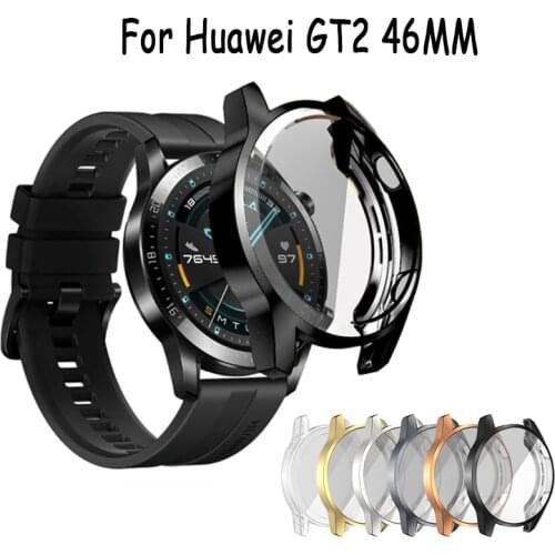 Full Cover Watch Case For Huawei Watch GT 2 GT2 46mm Shockproof Protector Cases Smart Watches Accessories TPU Protective Funda