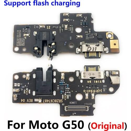 For Moto G50 Original New Charger Charging Port Connector Board Flex Cable For Moto G50 placa de carga dock flex