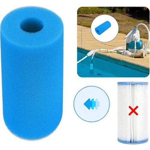 1/6pc Pool Filter Sponge Washable Water Cleaning Tube Sponge Replacement Swimming Pool Strainer Swimming Pool Accessories