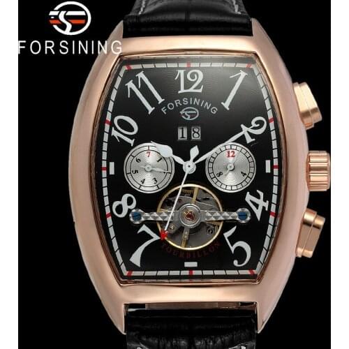 FORSINING Tourbillon Automatic Mechanical Men Wristwatch Military Sport Male Clock Top Brand Luxury Waterproof Man Watch 9409