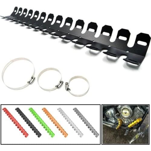 Motorcycle Exhaust Muffler Pipe Protection Heat Shield Cover Guard Aluminum For KTM/Honda/Yamaha/Harley Dirt Bike Accessories