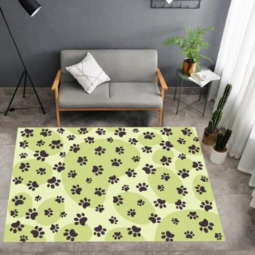 Dog Paw Carpet 3D Print Cartoon Lovely Kawaii Floor Rug Kitchen Doorway Floor Carpet For Children Teen Baby Play Floor Rug