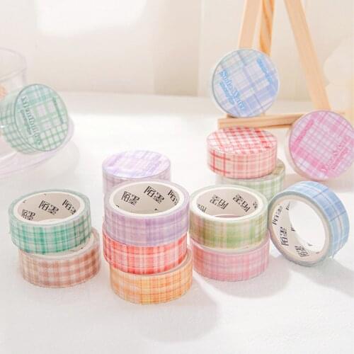Patchwork lattice series Masking Washi Tape grid Decorative Adhesive Tape Diy Scrapbooking Sticker Label Stationery