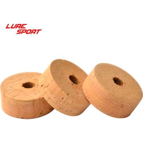 LureSport 10pcs Cork Ring Rubber Cork Ring 1 1/4" x 1/2" x1/4' Rod Building Component Repair DIY Accessory
