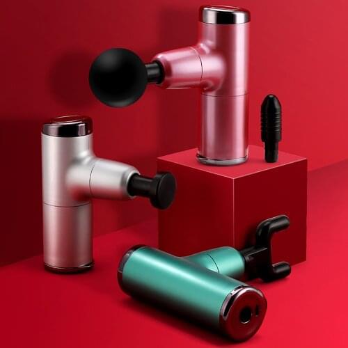 Mini Massage Gun Fascia Gun Muscle Relax Massage Electric Massager Fitness Equipment Noise Reduction Design For Male Female