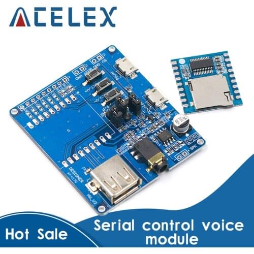 Mini MP3 Player Module + Voice Controller Shield Audio Voice Board Support For SD Card TF Card For XY-V17B