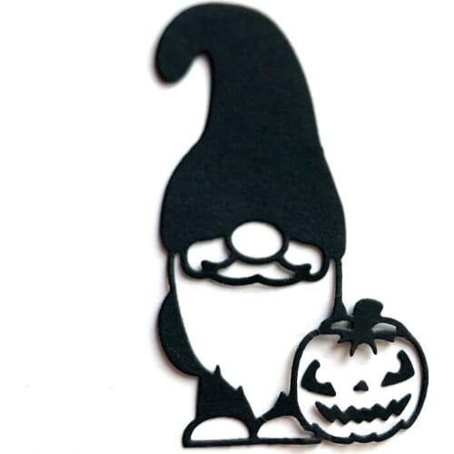 Miss Vintage Metal Cutting Dies Halloween Pumpkin Gnome Scrapbooking DIY Album Paper Card Craft Embossing Stencil