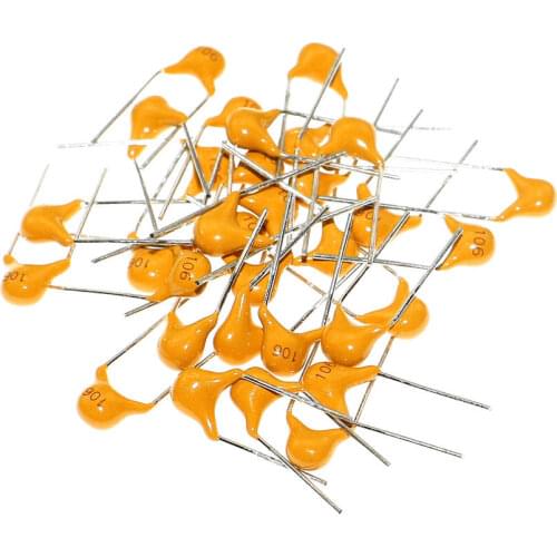 100pcs/lot Multilayer ceramic capacitor 50V (100~106) 10pF~10uF 102 103 104 105 22pF 47pF 68pF 1nF 10nF 100nF 0.1uF 1uF P=5.08mm