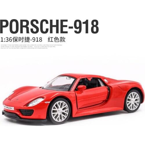 2020 new red boys alloy car Porsche 918 Super Sports Car Model Alloy Simulation Mini Ornaments Desk Home-Decor Children Gift