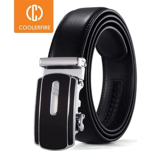 Men Belt Automatic Buckle Fashion Business Genuine Leather Belts for Men Metal Designer Classic High Quality Belts ZD076