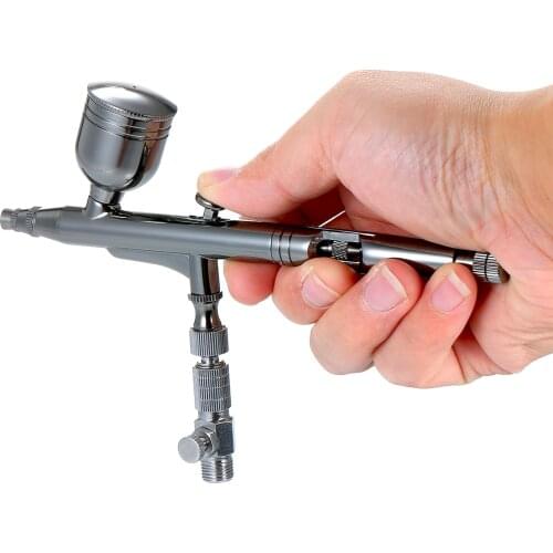 Dual-Action Airbrush Kit Spray Gun 7cc Gravity Feed Cup Multi-Purpose Gravity Feed Sprayer for Art Craft Paint