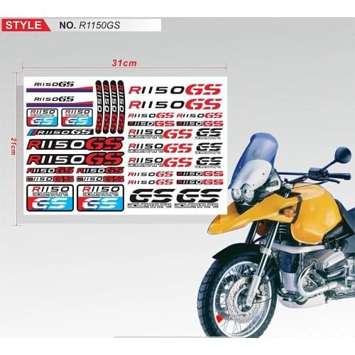 For BMW R1150GS R1150 GS r1150gs Motorcycle Body Waterproof Decals Sticker With LOGO Body Fuel Tank Tail Box Stickers Kit