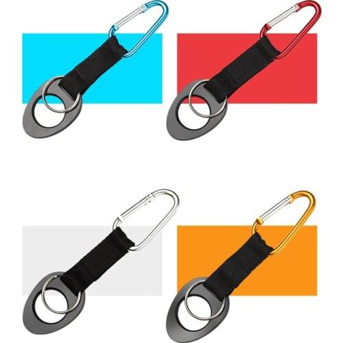Nylon Webbing Outdoor Quickdraw Carabiner Backpack Hanger Hook Camp Hike Water Bottle Clip Hang Clasp Buckle Holder Tool