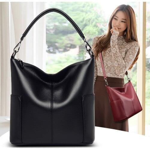 The New High Quality Lady bags Designers Women Messenger Bags Females Bucket Bag Leather Crossbody Shoulder Bag Handbag Satchel