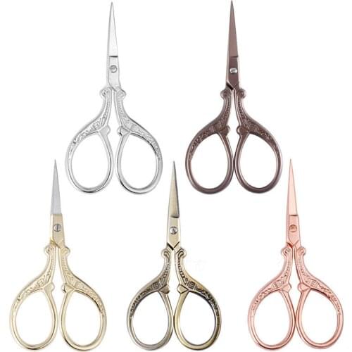 Swayboo Retro DIY Hand-made Small Scissors Beak type Mini Stainless Steel Color Tailoring Small Portable Home Craft Scissors