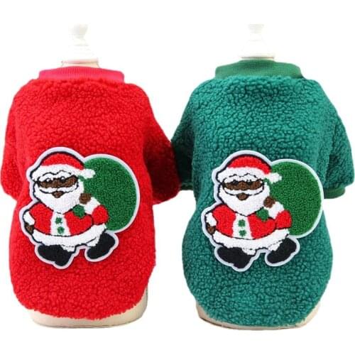 Pet Dog Clothes for Small and Medium Dogs Autumn and Winter Warm Brushed Sweater Teddy Schnauzer Christmas Cheap Pet Dog Clothes